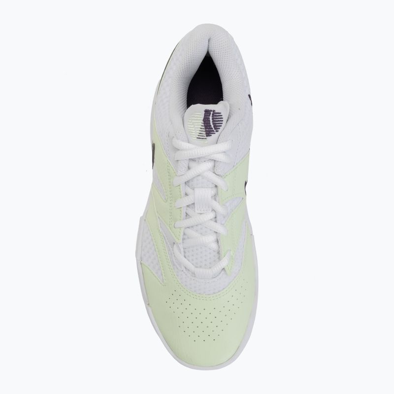Pantofi pentru bărbați Nike Court Lite 4 white/volt tint/dark raisin 5
