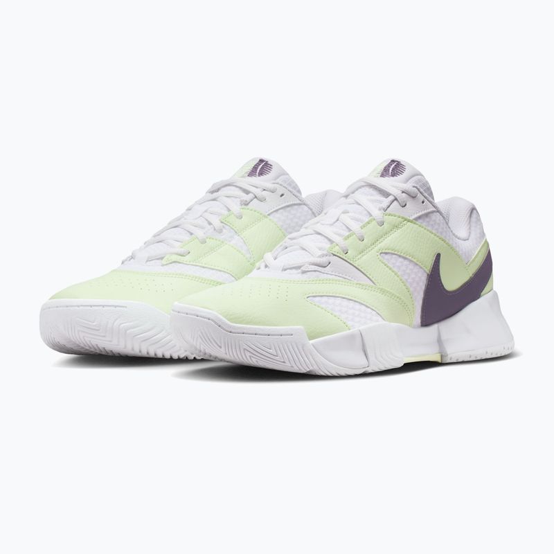 Pantofi pentru bărbați Nike Court Lite 4 white/volt tint/dark raisin 3