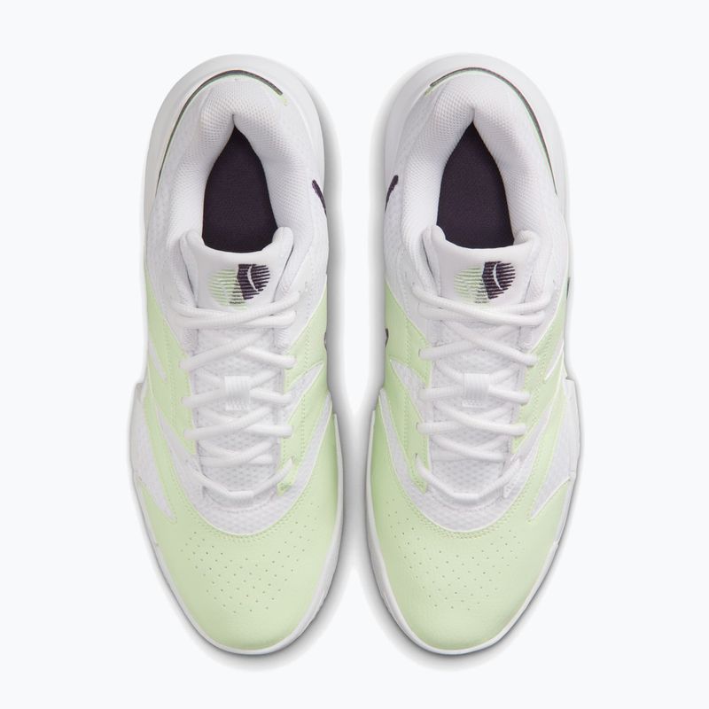 Pantofi pentru bărbați Nike Court Lite 4 white/volt tint/dark raisin 5