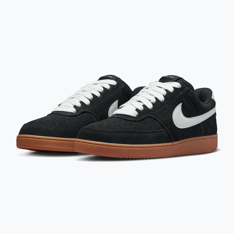 Încălțăminte pentru bărbați Nike Court Vision Low FL black/gum med brown/white 3
