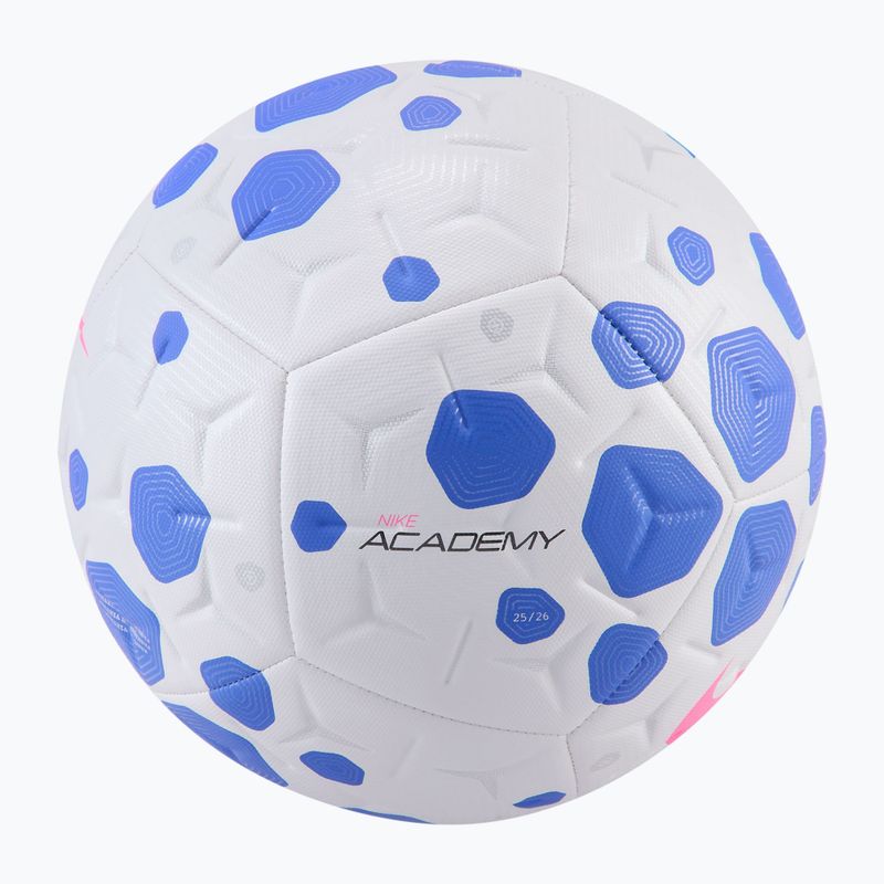 Minge de fotbal Nike Academy white/racer blue/pink blast mărimea 5 2