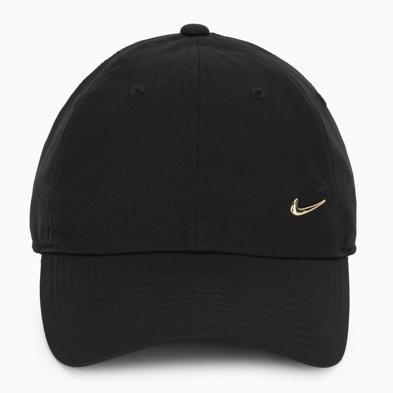 Șapcă Nike Dri-Fit Club Unstructured Metal Swoosh black/metallic gold 2