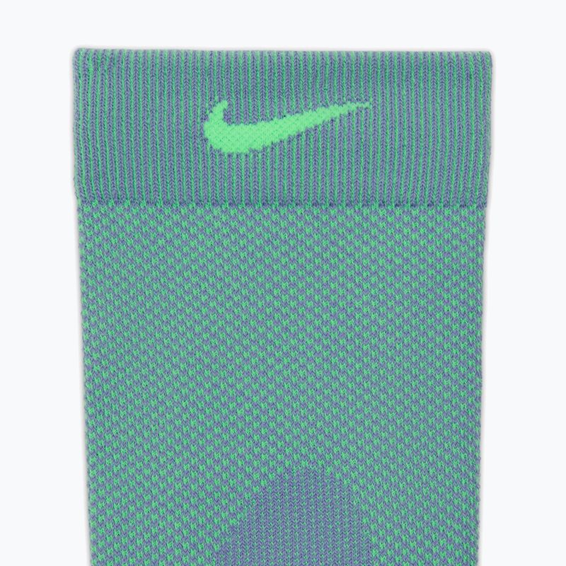 Șosete Nike Running Lightweight Micro Crew iron purple/voltage green/voltage green 4