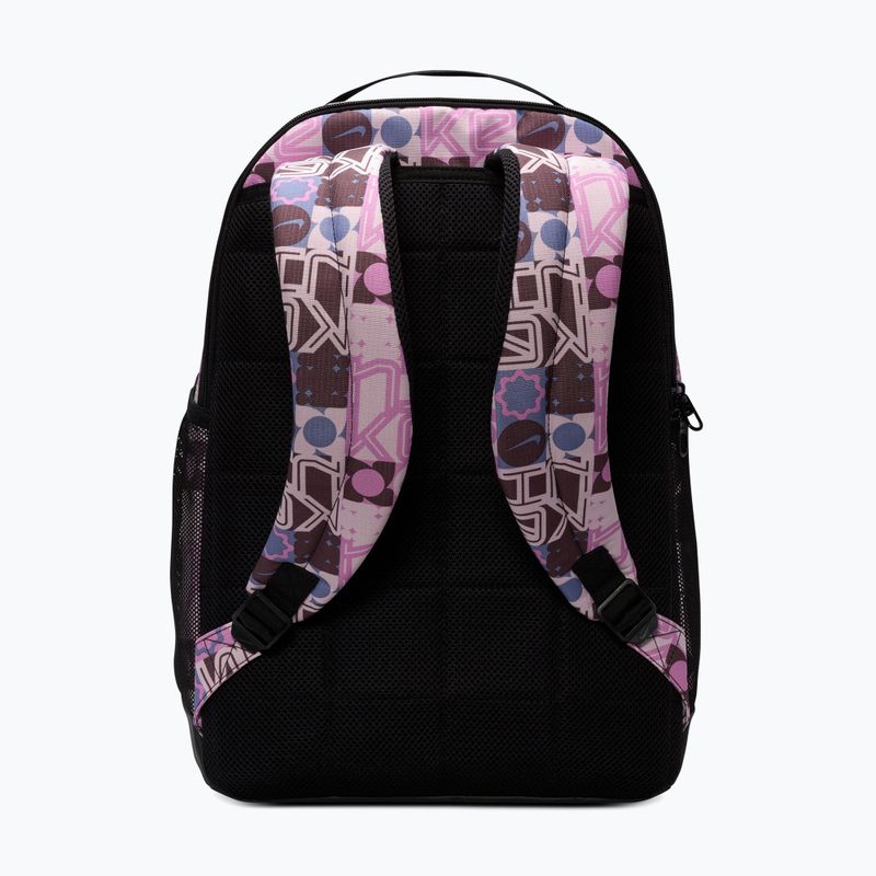 Rucsac de antrenament Nike Brasilia 9.5 24 l negru/roz spumă/alb 2