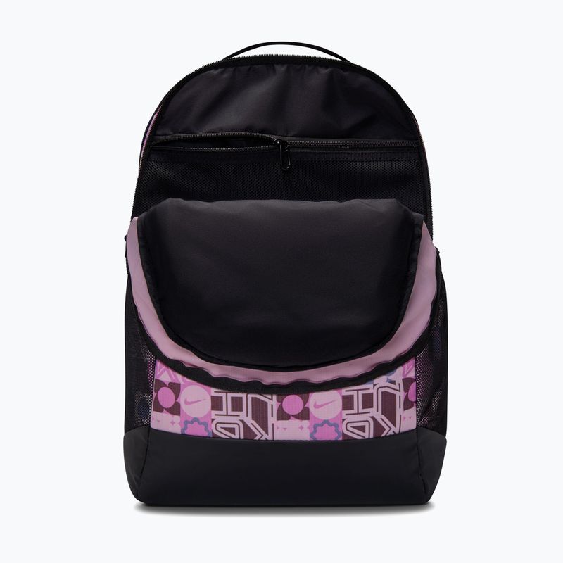 Rucsac de antrenament Nike Brasilia 9.5 24 l negru/roz spumă/alb 5