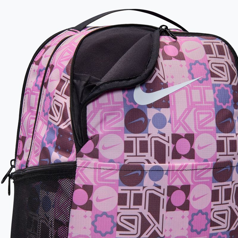 Rucsac de antrenament Nike Brasilia 9.5 24 l negru/roz spumă/alb 7
