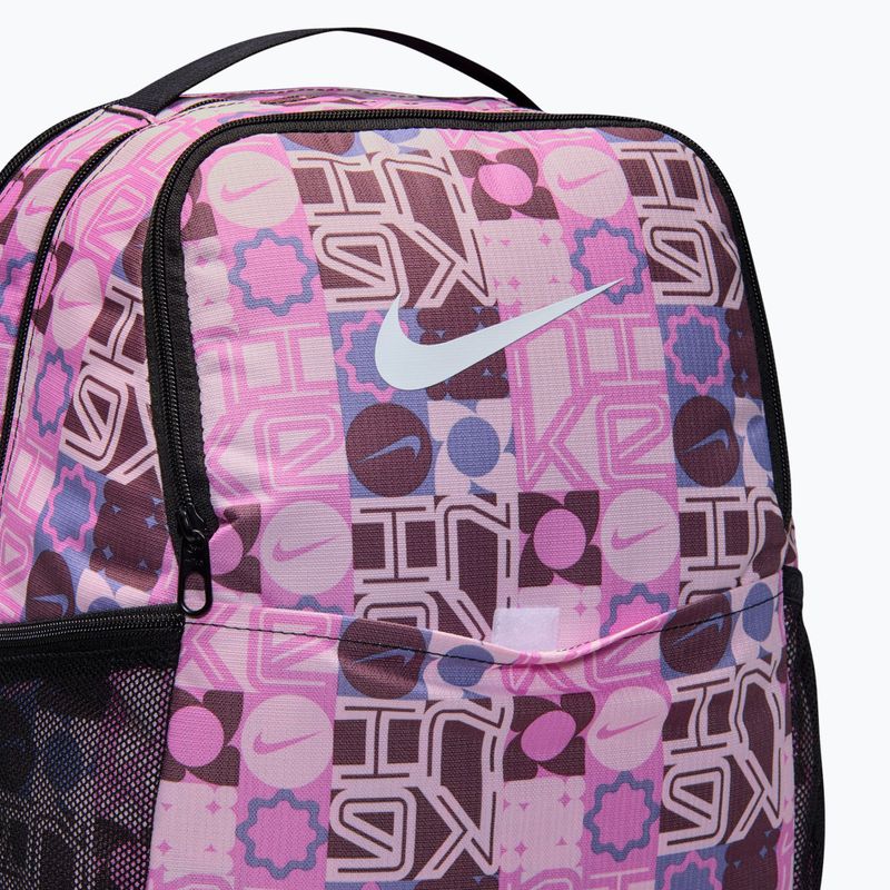 Rucsac de antrenament Nike Brasilia 9.5 24 l negru/roz spumă/alb 8