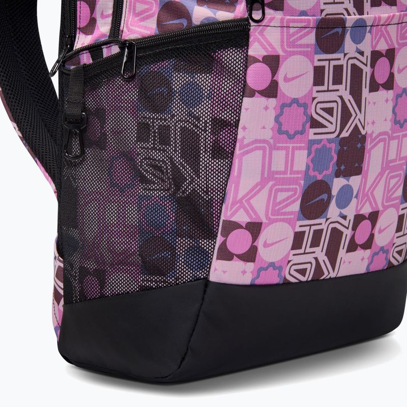 Rucsac de antrenament Nike Brasilia 9.5 24 l negru/roz spumă/alb 9