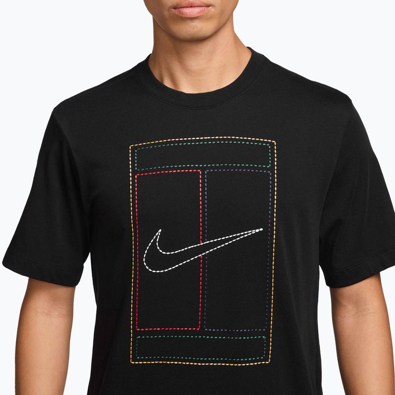 Tricou pentru bărbați Nike Court Heritage black 3