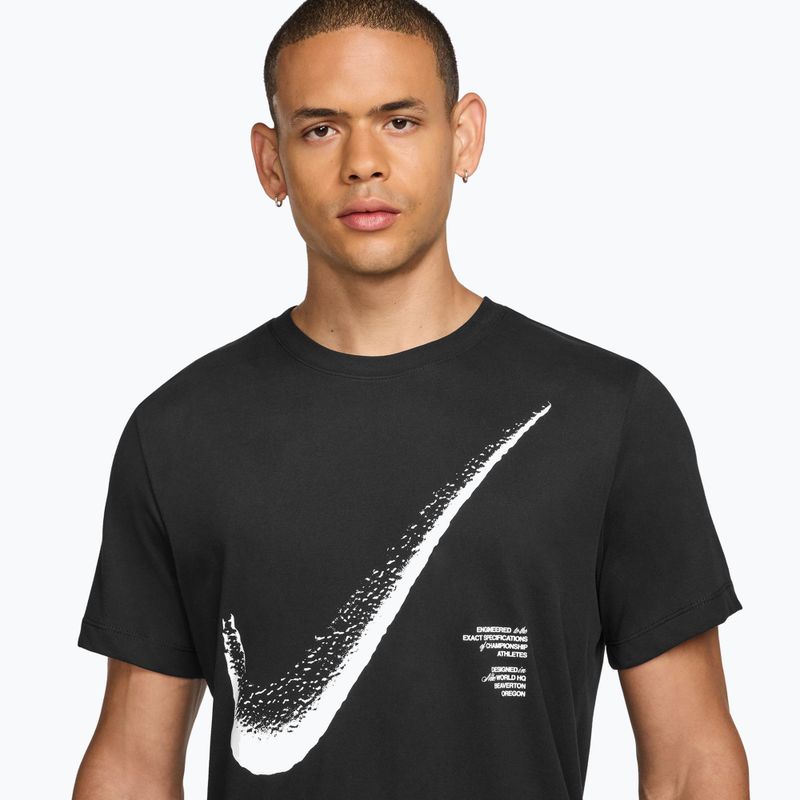 Tricou de antrenament pentru bărbați Nike HBR Dri-FIT black/white 3