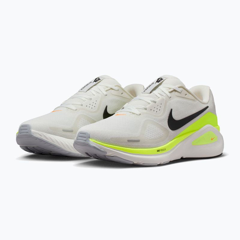 Încălțăminte de alergare pentru bărbați Nike Structure 26 summit white/volt/total orange/black 3