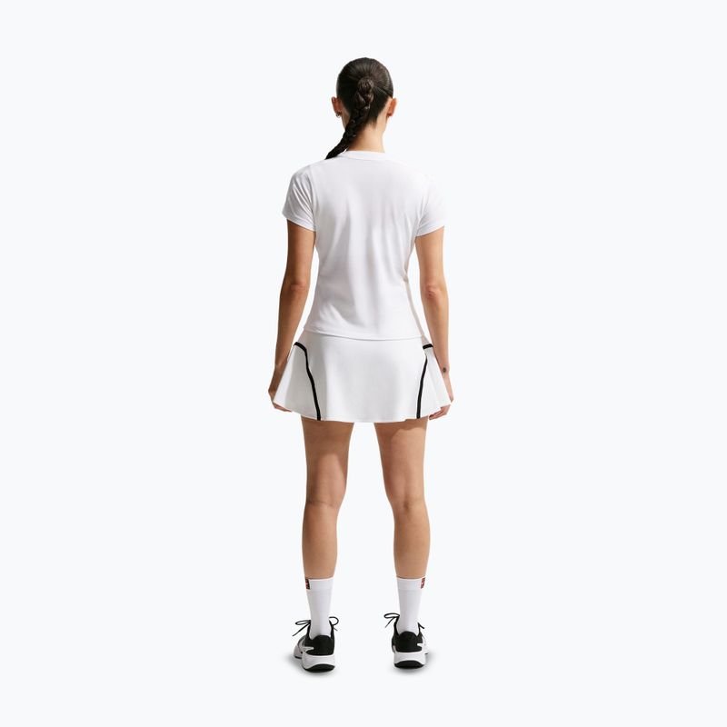 Fustă de tenis Nike Court Advantage Dri-Fit High Waisted white/black 3