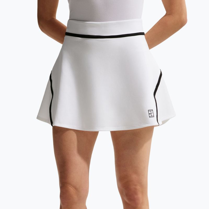 Fustă de tenis Nike Court Advantage Dri-Fit High Waisted white/black 5