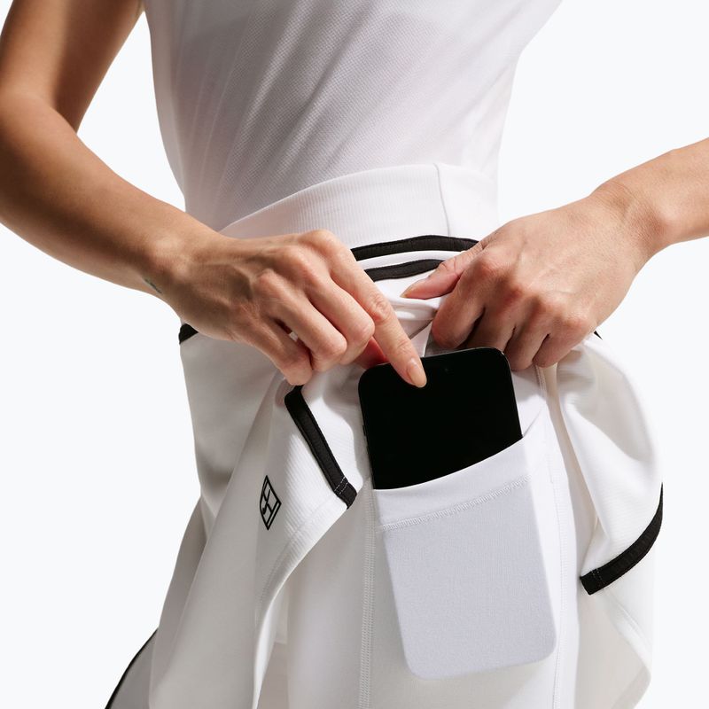 Fustă de tenis Nike Court Advantage Dri-Fit High Waisted white/black 7