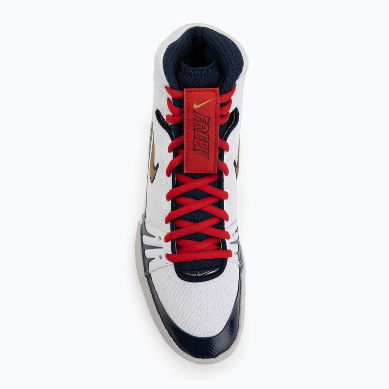 Încălțăminte de box Nike Freek SE white/metallic gold/college navy 5