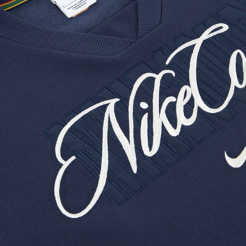 Bluză pentru femei Nike Court Collection French Terry Crew Neck midnight navy/sail 6