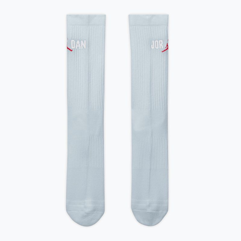 Șosete Jordan Everyday Crew 1 pereche aura/white/university red 2