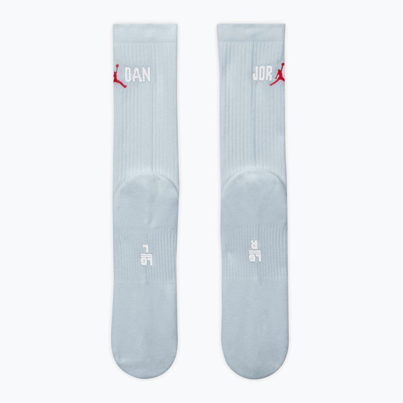 Skarpety  Nike Jordan Everyday Crew 1 para aura/white/university red 3