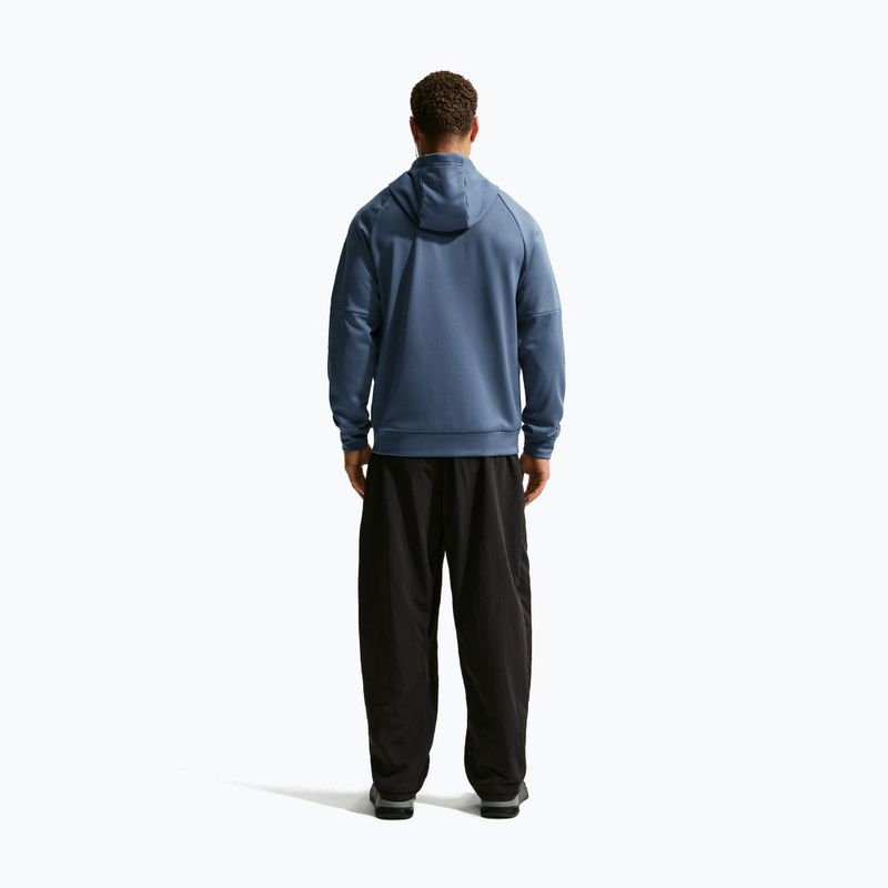 Bluză de antrenament pentru bărbați Nike Therma Fit Full-Zip diffused blue/diffused blue/black 3
