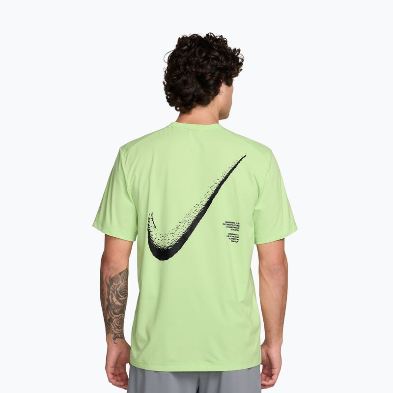 Tricou pentru bărbați Nike Hyverse Dri-Fit GFX light liquid lime/black 2
