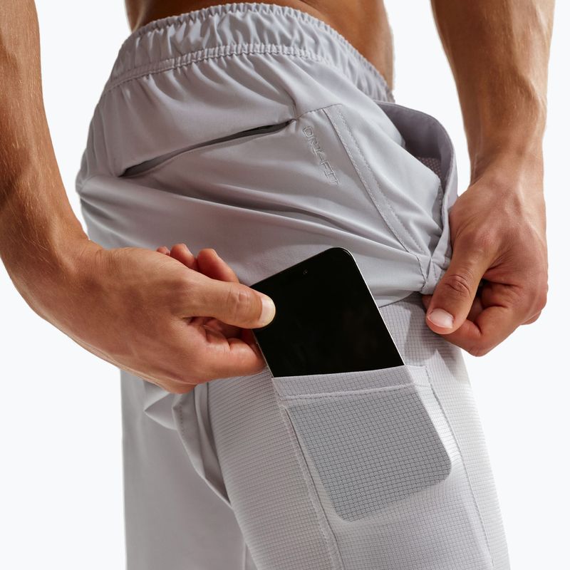 Pantaloni scurți pentru bărbați Nike Unlimited 2in1 Dri-Fit 7" grey fog/grey fog/black/grey fog 7