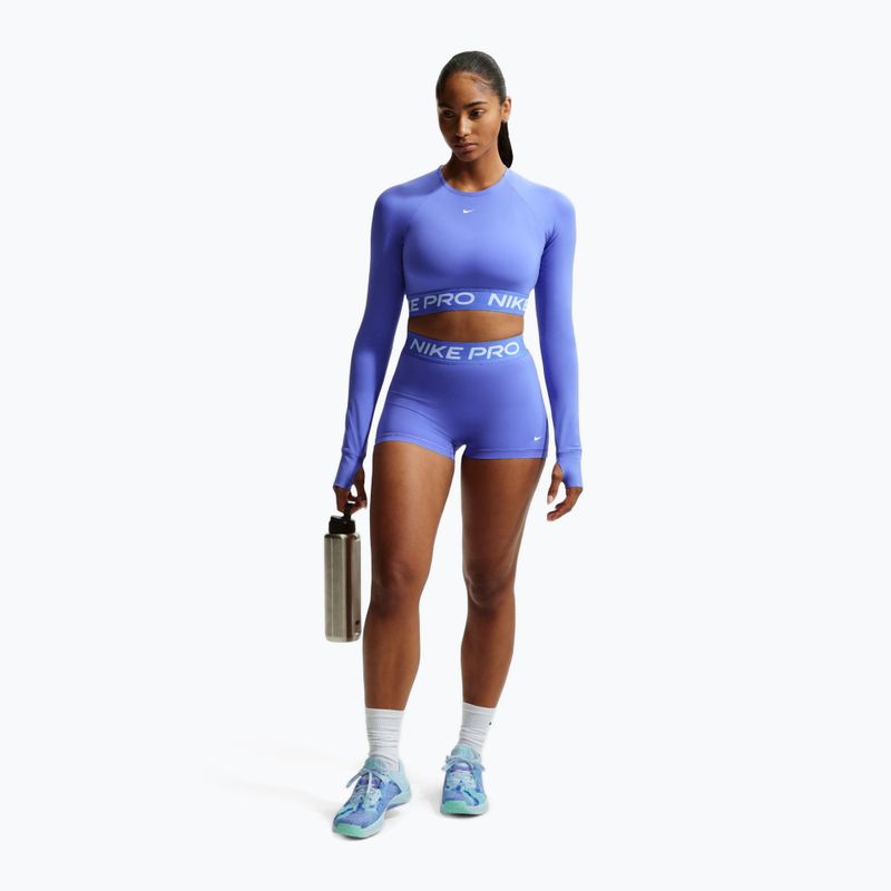 Pantaloni scurți pentru femei Nike Pro Mid-Rise Biker 3" sapphire/white 2