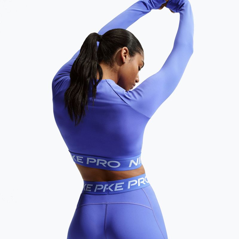 Pantaloni scurți pentru femei Nike Pro Mid-Rise Biker 3" sapphire/white 4