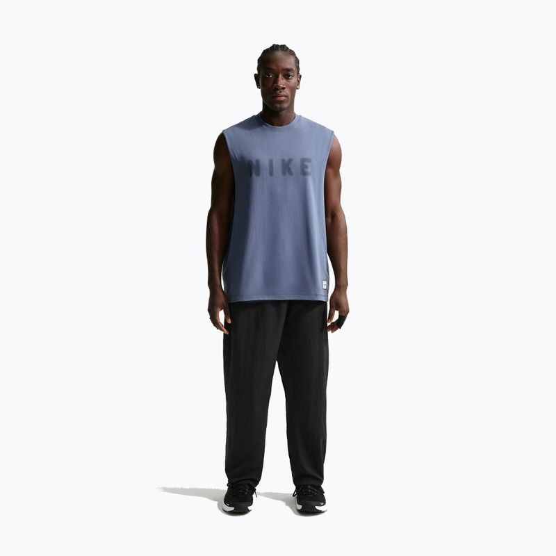 Tricou de antrenament bărbați Nike Athletic Club Dri-Fit diffused blue/diffused blue 2