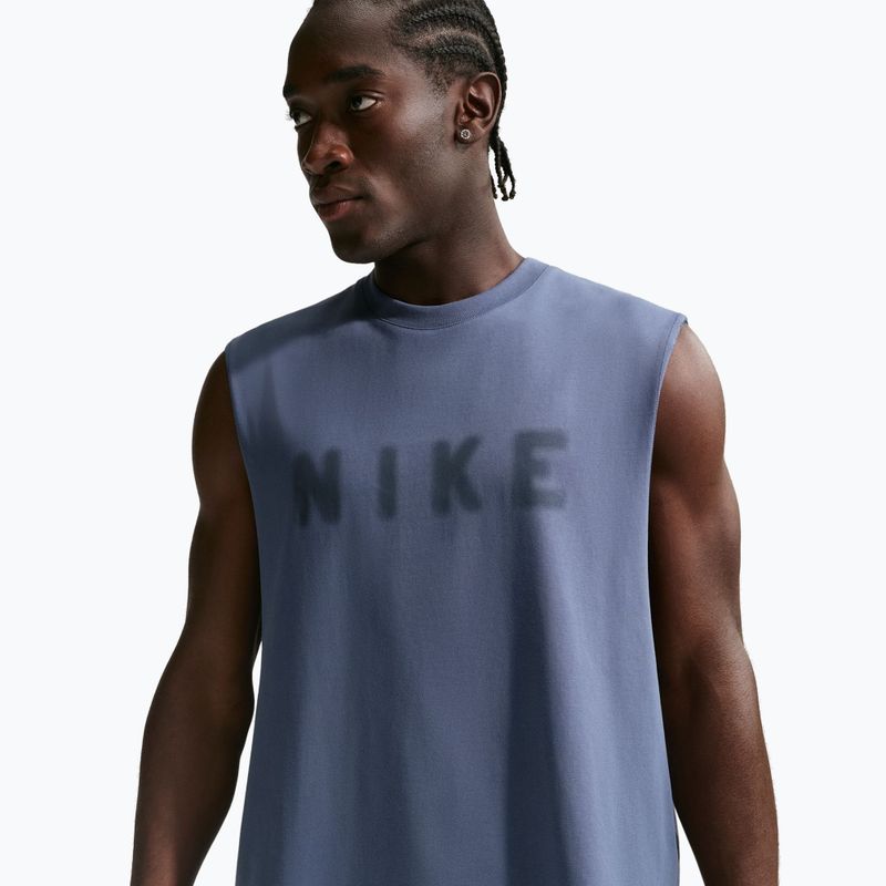 Tricou de antrenament bărbați Nike Athletic Club Dri-Fit diffused blue/diffused blue 4