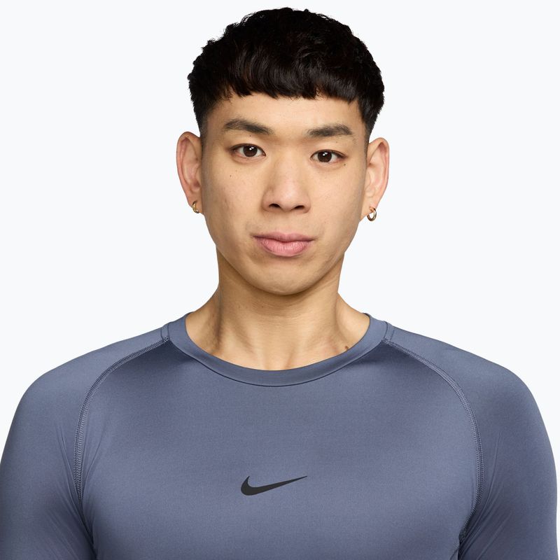 Longsleeve de antrenament pentru bărbați Nike Pro Dri-Fit Tight Fitness diffused blue/black 3