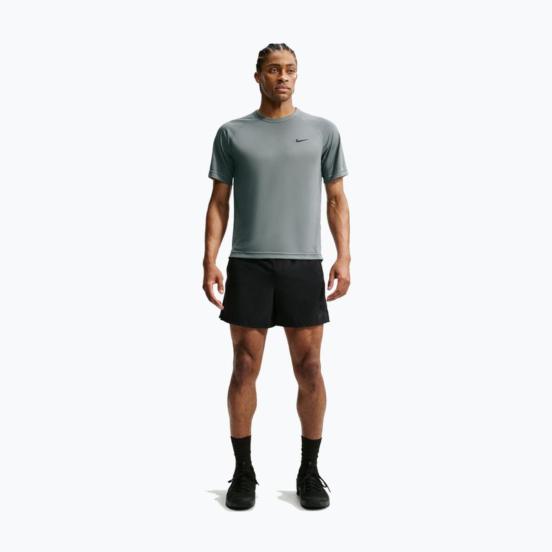 Tricou de antrenament bărbați Nike Flex smoke grey/black 2