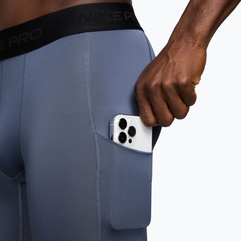 Colanți de fitness pentru bărbați Nike Pro Dri-Fit Tight diffused blue/black 3