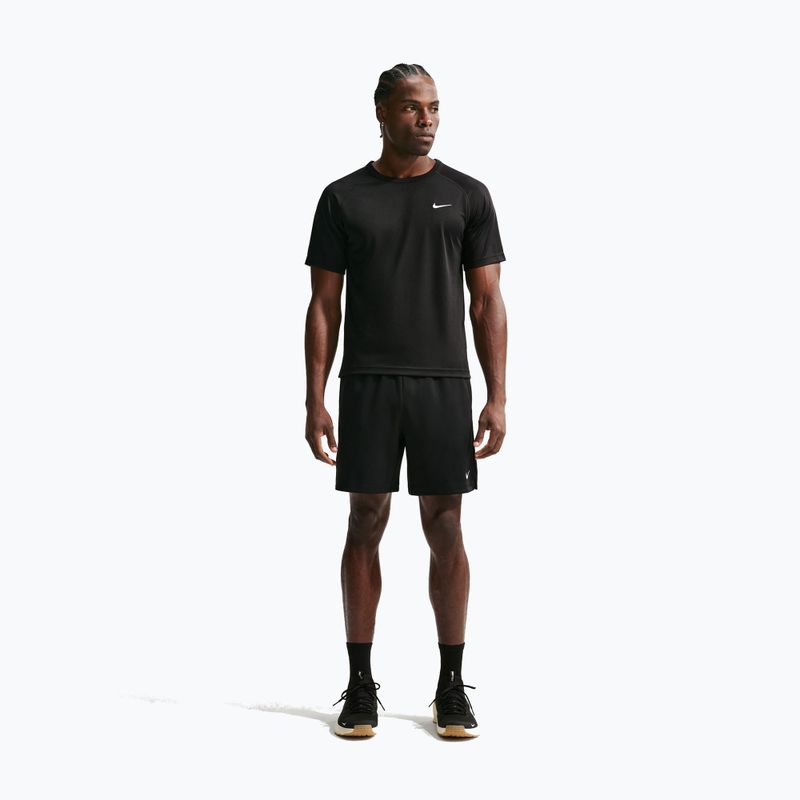 Tricou de antrenament bărbați Nike Flex black/white 2