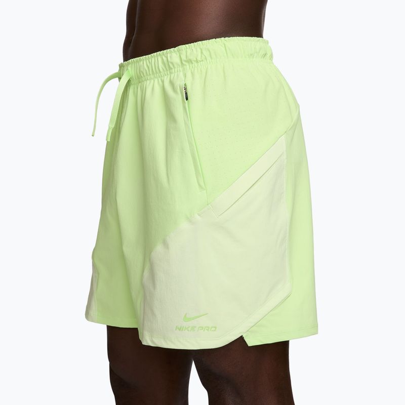 Pantaloni scurți pentru bărbați Nike Pro Training Dri-Fit 6" light liquid lime/light liquid lime 3