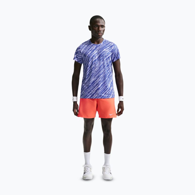 Pantaloni scurți de tenis pentru bărbați Nike Court Dri-Fit Victory 7" turf orange/white 3