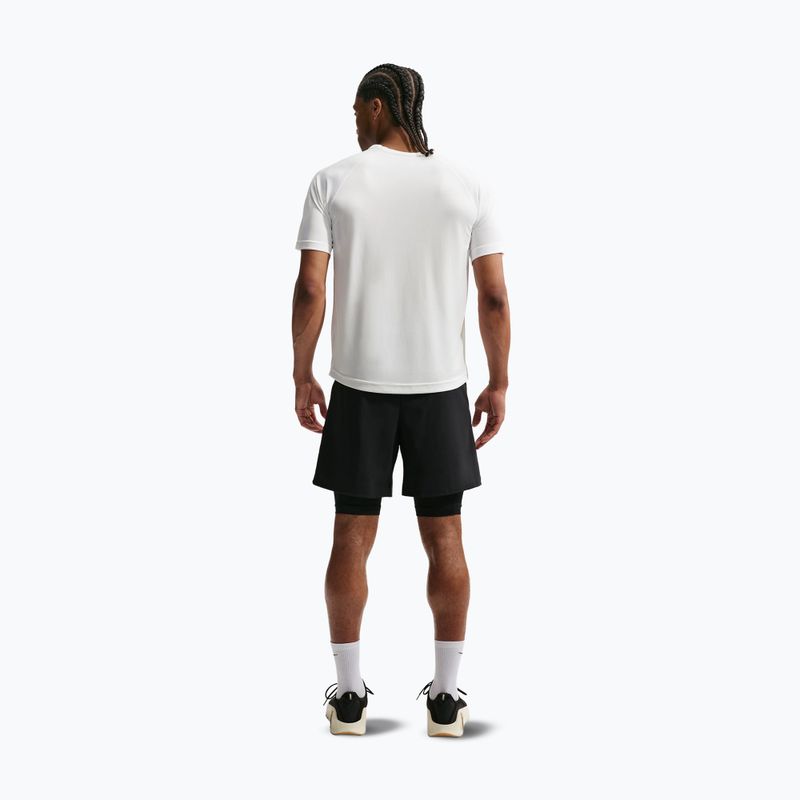 Tricou de antrenament bărbați Nike Flex white/black 3