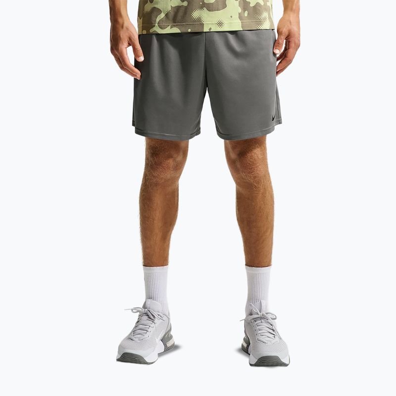 Pantaloni scurți de antrenament pentru bărbați Nike Flex smoke grey/black