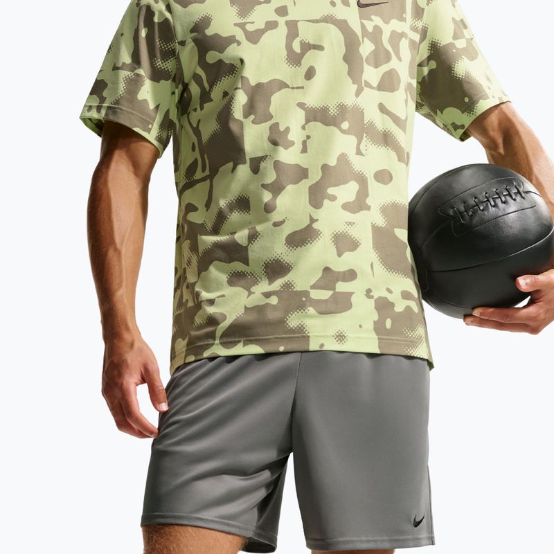 Pantaloni scurți de antrenament pentru bărbați Nike Flex smoke grey/black 5