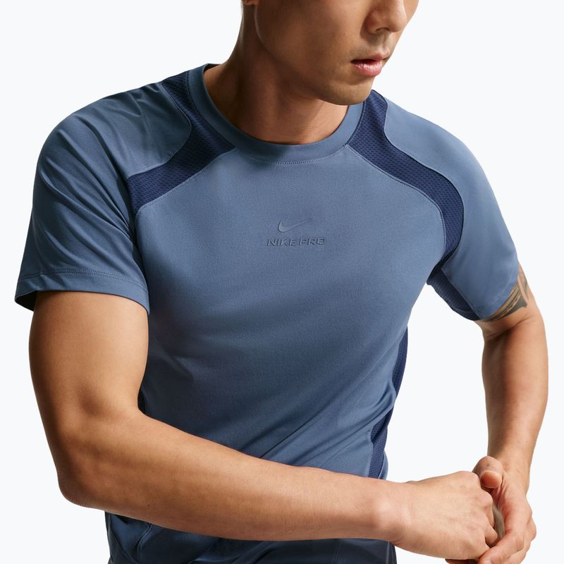 Tricou de antrenament pentru bărbați Nike Pro Training Dri-Fit diffused blue/diffused blue 5