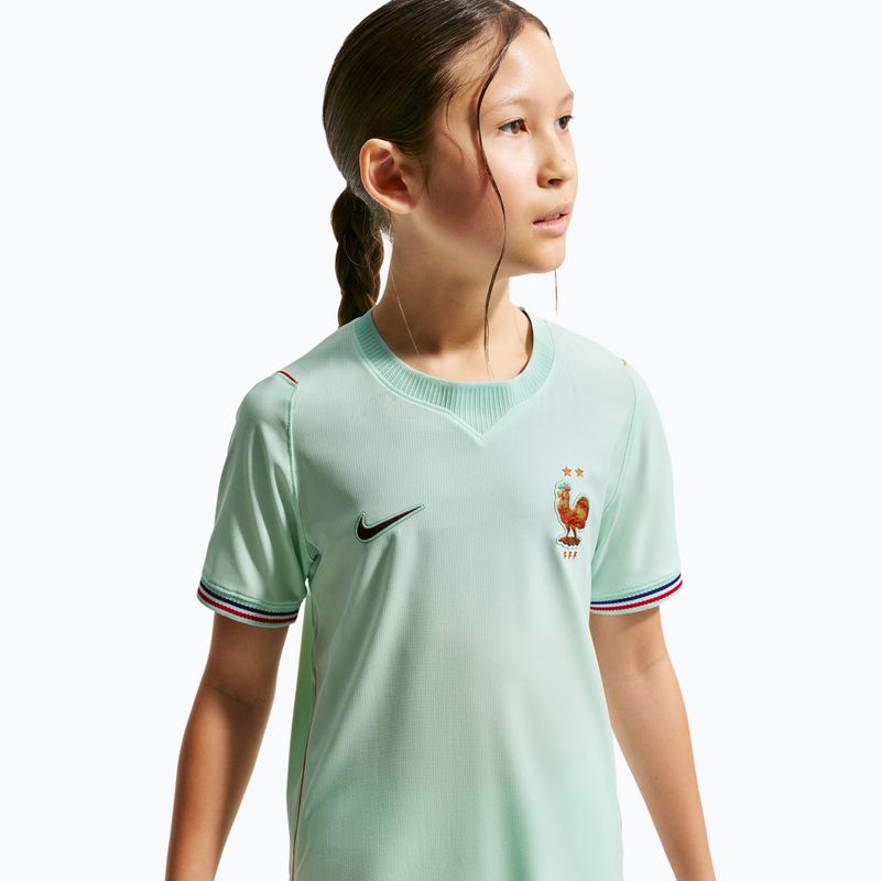 Tricou de fotbal pentru copii Nike FFF 2026 Stadium Away igloo/monarch/monarch 7