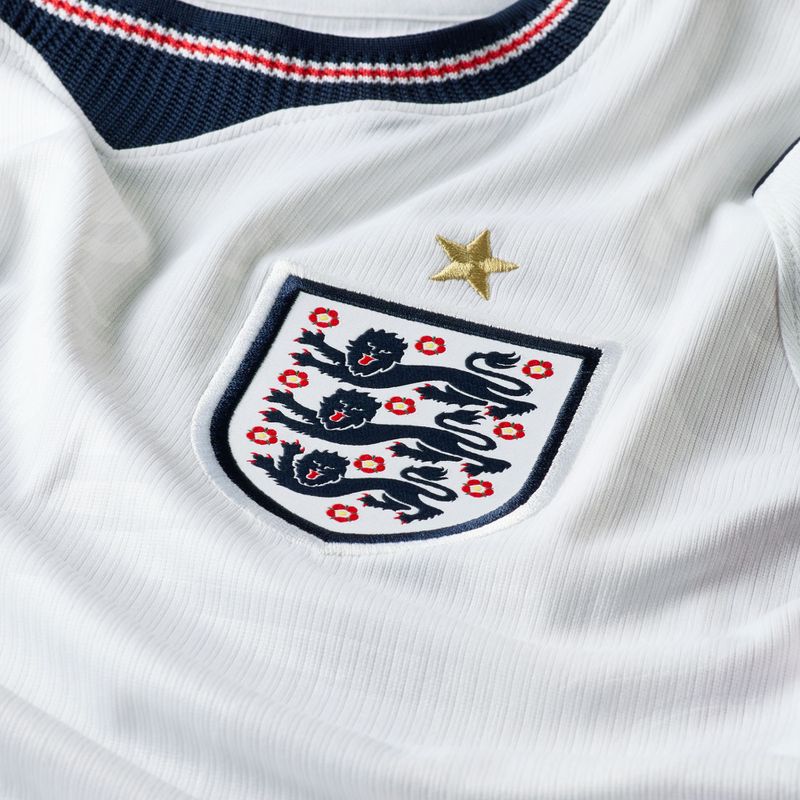 Tricou de fotbal pentru bărbați Nike England 2026 Stadium Home white/speed red/obsidian/obsidian 9