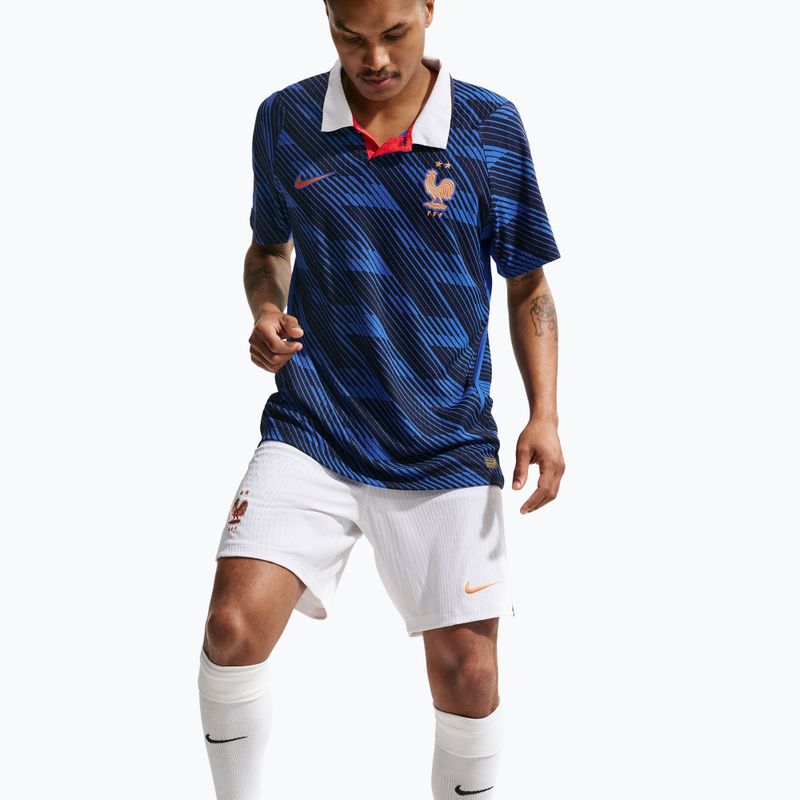 Pantaloni scurți de fotbal pentru bărbați Nike FFF 2026/27 Match Home white/metallic copper 4