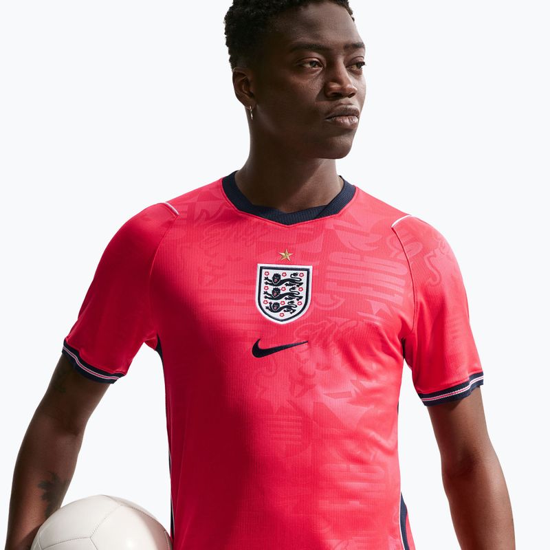 Tricou de fotbal pentru bărbați Nike England 2026 Stadium Away speed red/obsidian/white/obsidian 4