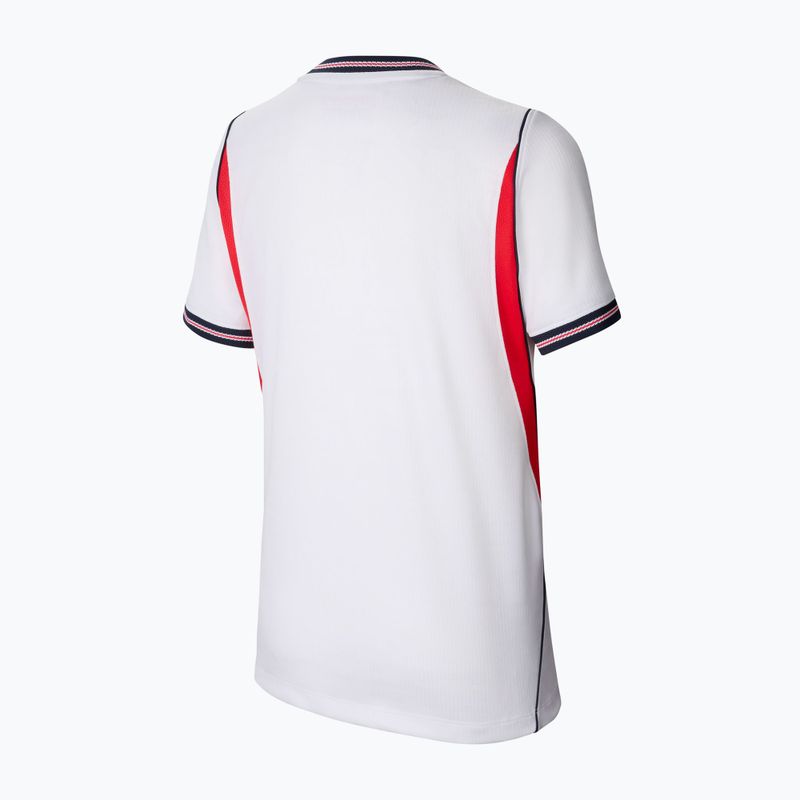 Tricou de fotbal pentru copii Nike England 2026 Stadium Home white/speed red/obsidian/obsidian 2
