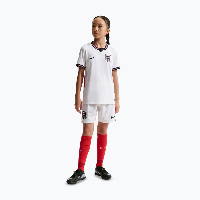 Tricou de fotbal pentru copii Nike England 2026 Stadium Home white/speed red/obsidian/obsidian 5
