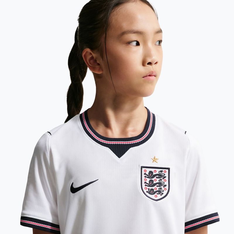 Tricou de fotbal pentru copii Nike England 2026 Stadium Home white/speed red/obsidian/obsidian 7