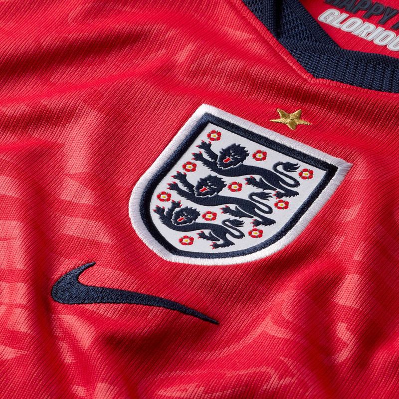 Tricou de fotbal pentru copii Nike England 2026 Stadium Away speed red/obsidian/white/obsidian 3