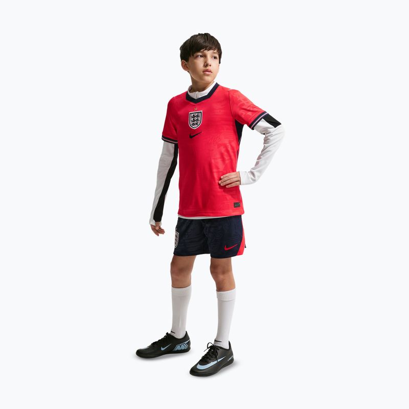 Tricou de fotbal pentru copii Nike England 2026 Stadium Away speed red/obsidian/white/obsidian 6