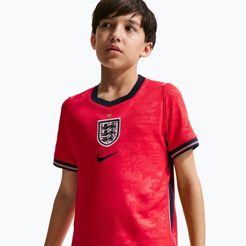 Tricou de fotbal pentru copii Nike England 2026 Stadium Away speed red/obsidian/white/obsidian 8