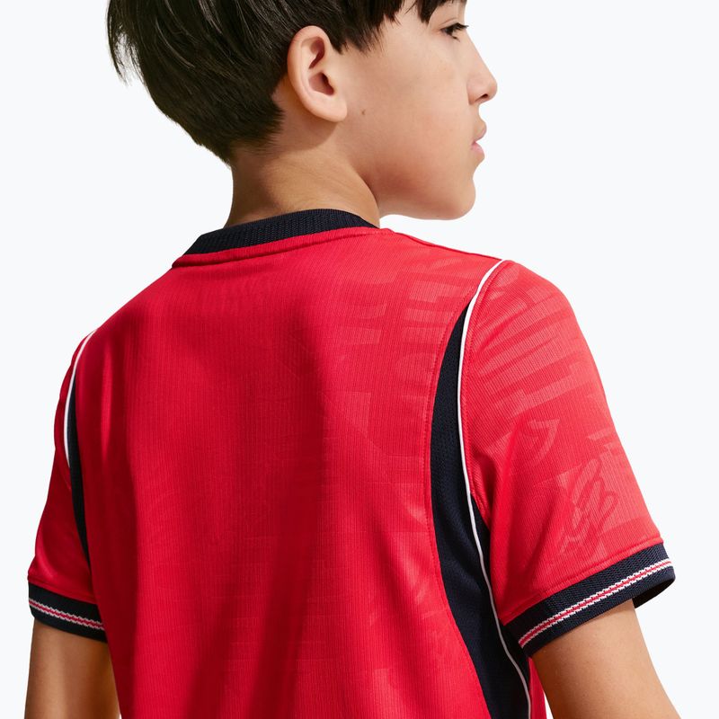 Tricou de fotbal pentru copii Nike England 2026 Stadium Away speed red/obsidian/white/obsidian 10